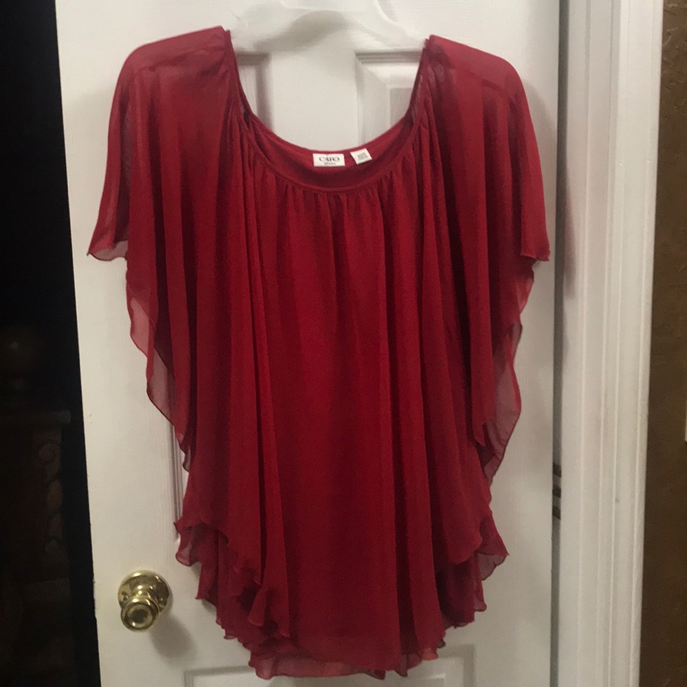 Red blouse
